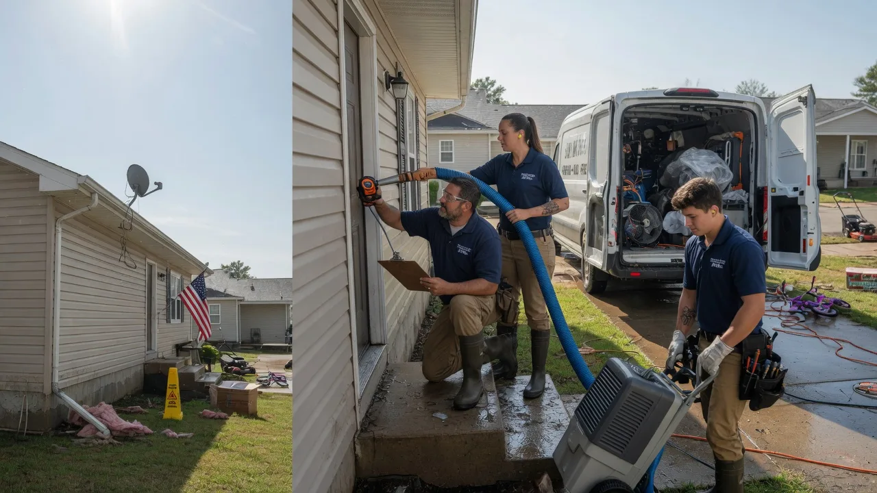 Ceiling Water Damage Restoration in Bernice, LA near me